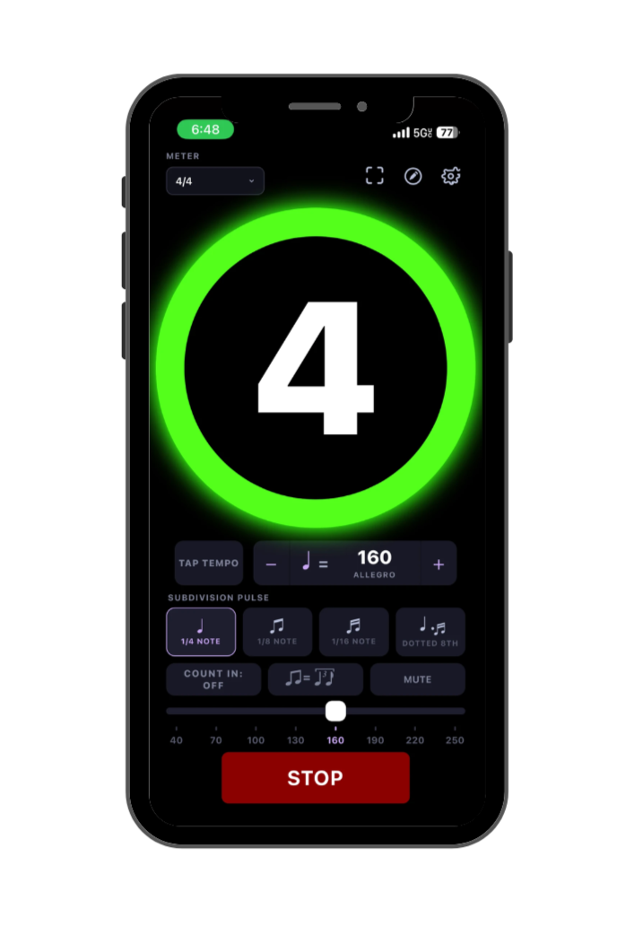 Metronome Pro app screenshot